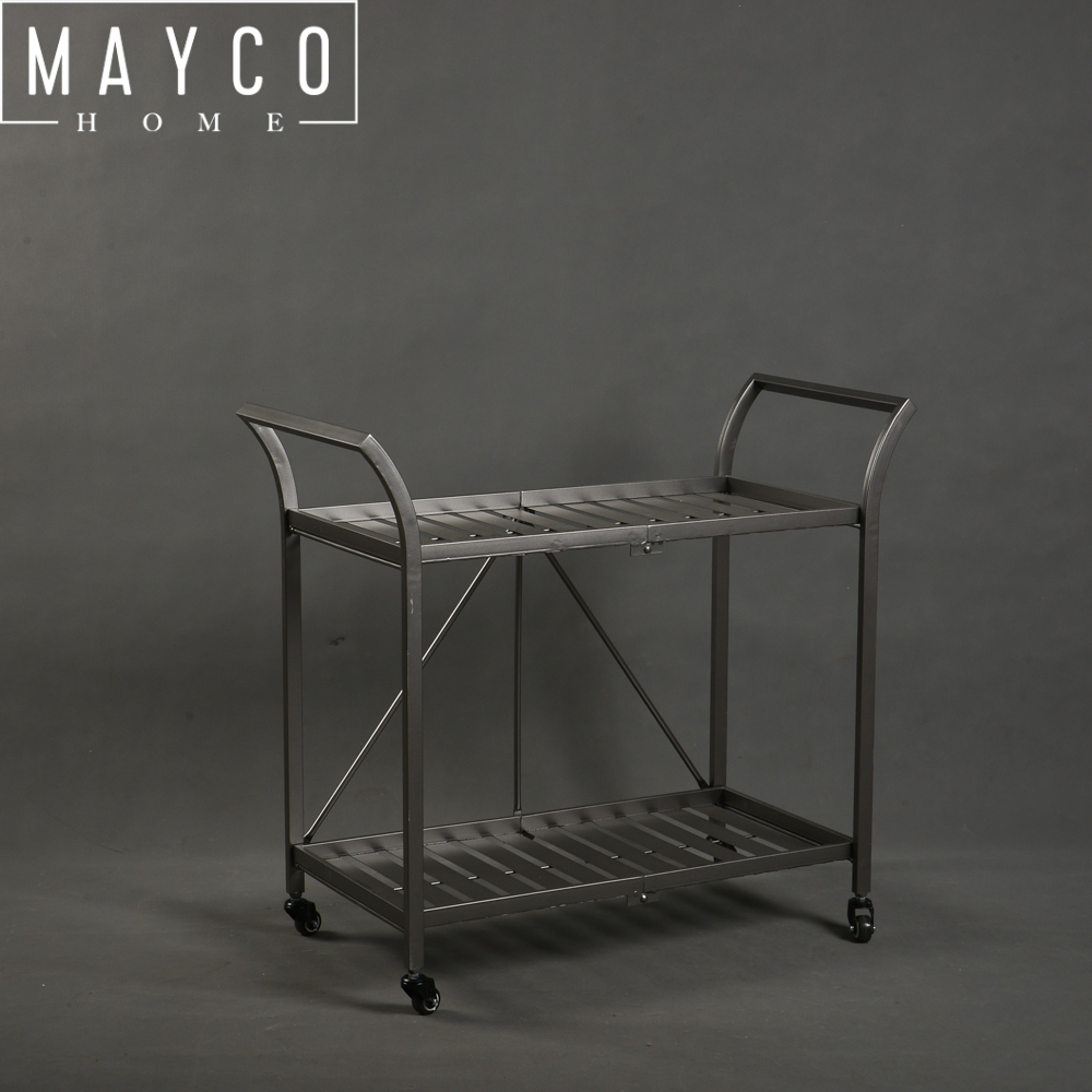 Mayco Metal 2 Tiered Bar Tea Cart Trolley