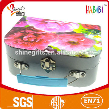 colorized custom suitcase shaped gift box