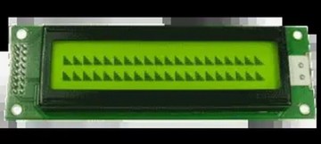 20x2 Character LCD Display Yellow-Green