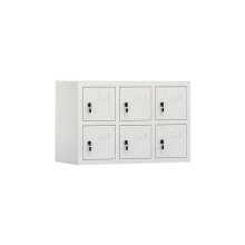 Metal 6 Door Phone Shield Cabinet for Charging and Storage