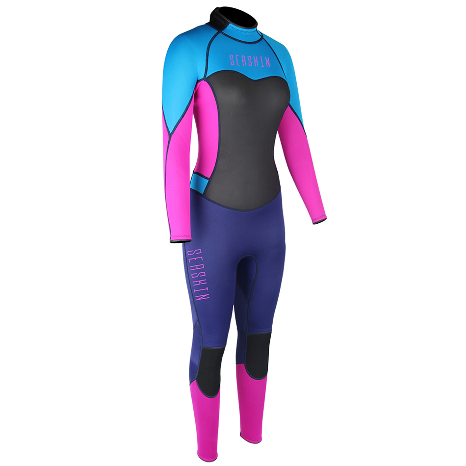 Seaskin Womens 3/2mm Neopren Fullsuit Surfing Wetsuit