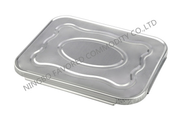 Aluminum foil container lid 5LB oblong pan lid