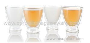 Sand Blasted Double Wall Glass Tumblers Glass Coffee Cups?