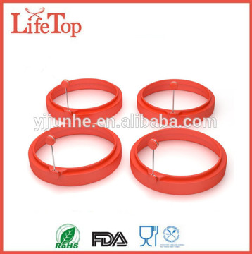 BPA-free Non-tick Cooking Tool Egg Ring with Guide - Red