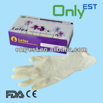 Custom latex gloves medical surgical gloves