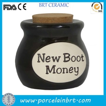 New boot money small design custom ceramic Gift Bank