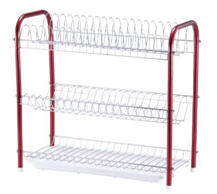 Tier Dish Rack con vassoio