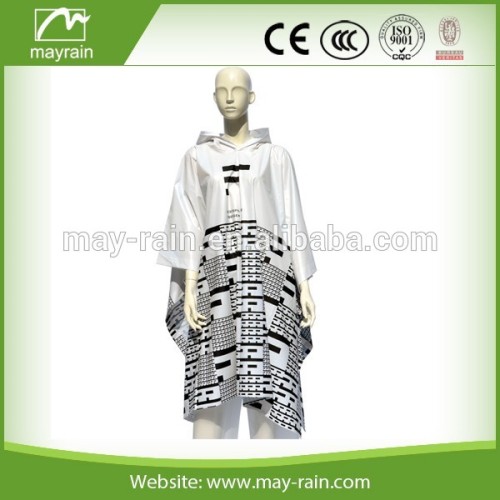 Motorcycle Vinyl PVC Rain Poncho Rainwear