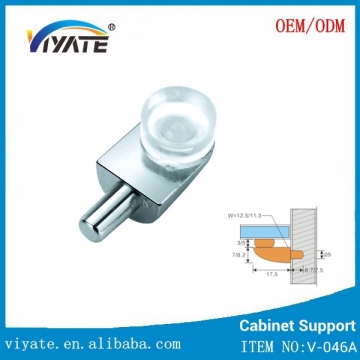 Small Shelf Bracket Glass Wood Shelf Support with rubber pad