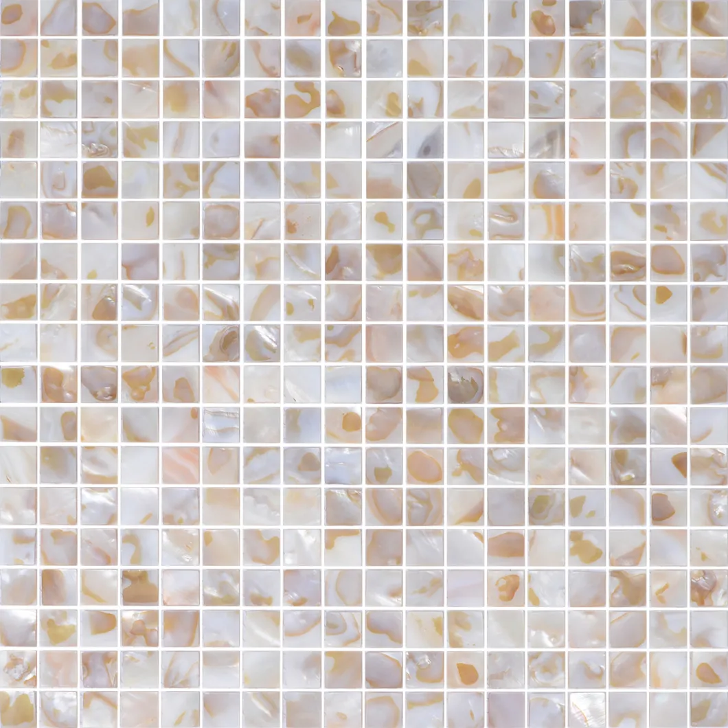 15mm Mosaic Tiles Craft Pearl Glass Pearl Mother of Shell Mosaic Tile