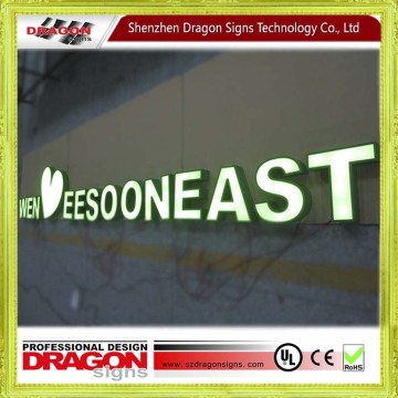 Wholesale China acrylic front lighting led letter signs for Singapore
