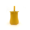 Copa personalizada de Hippo Toddlers com copos de silicone de palha