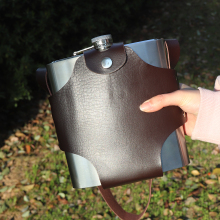 Stainless Steel Jumbo Hip Flasks for Men - Pocket Big Alcoholic Flask for Whisky Outdoor