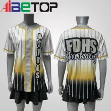 100% Polyester Custom Baseball Jersey wear