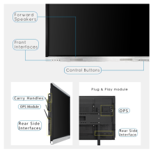 86 inches Smart Display Online Video Meeting