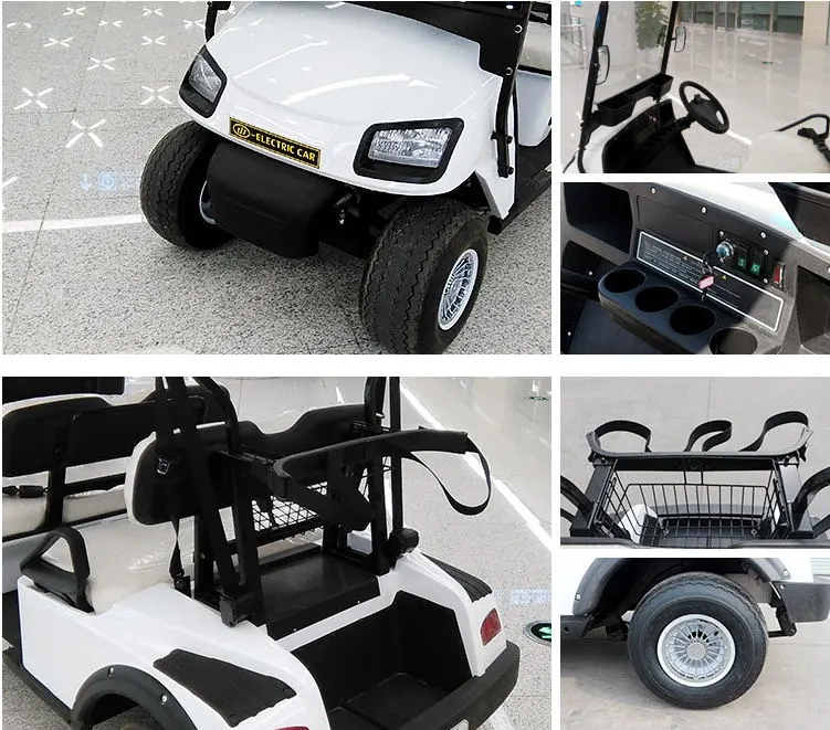 Zhongyi 8 Seater Injunction Molding Lead-Acid Battery Sightseeing Club Mini Electric Golf Cart