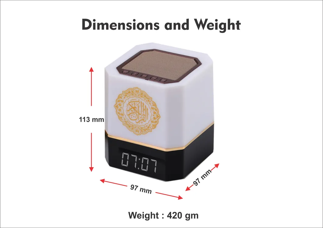 Digital Quran Mq-112 Touch Lamp Quran Speaker Lamp