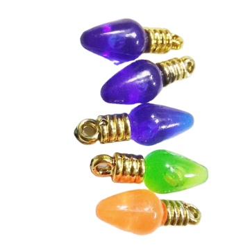DIY Craft Plastic Resin Light Bulb Accessories for Holiday Decorations