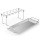 Steel grill chicken leg rack with drip pan