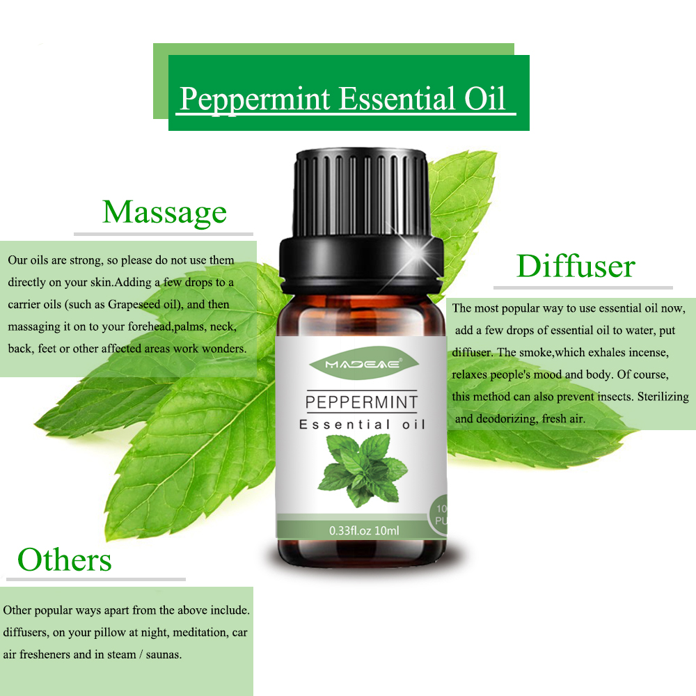 factory peppermint essential oil 100% pure organic oil