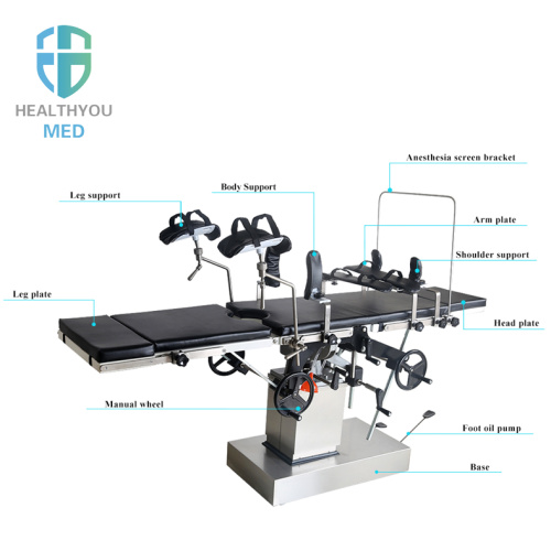 Table de bloc opératoire pour chirurgie manuelle