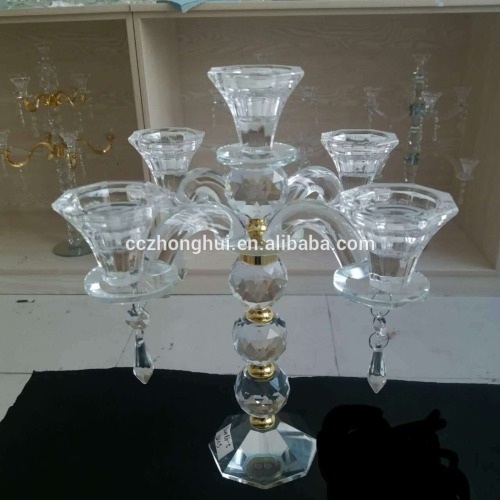 Clear Transparents Square Crystal Candlestick For Birthday Gifts For Girlfriend