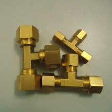 Brass Compression Union Tee Copper Tube Adapter