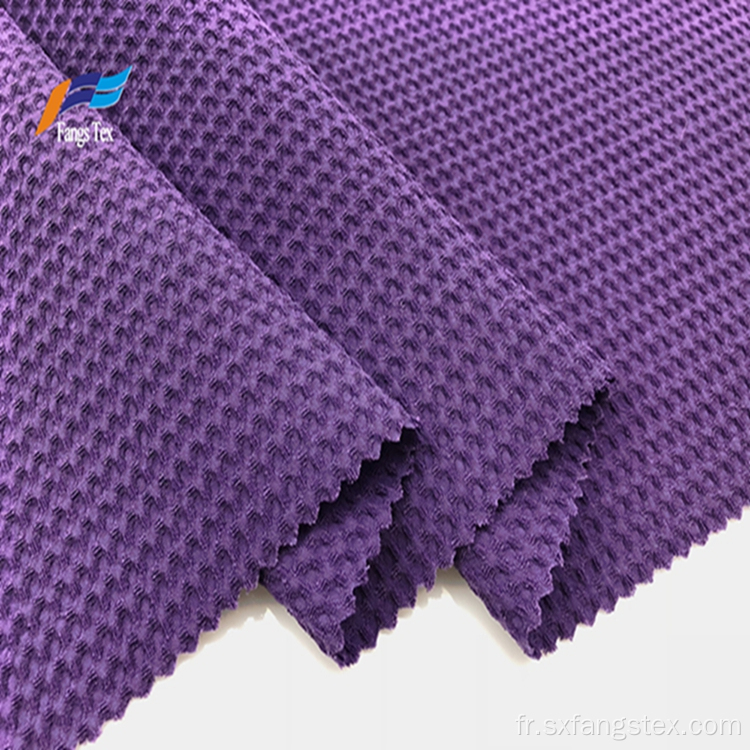 100% polyester 180D CEY tissu jacquard à bulles violet