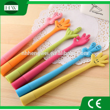 plastic flexible gesture bendable finger pending hand shape novelty ball point pen