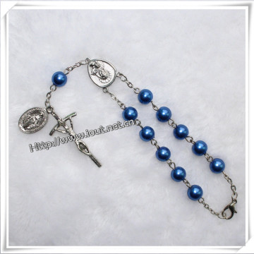 Glass Rosary, Religious Beads Rosary, Chain Rosary, One Decade Rosary (IO-CE041)