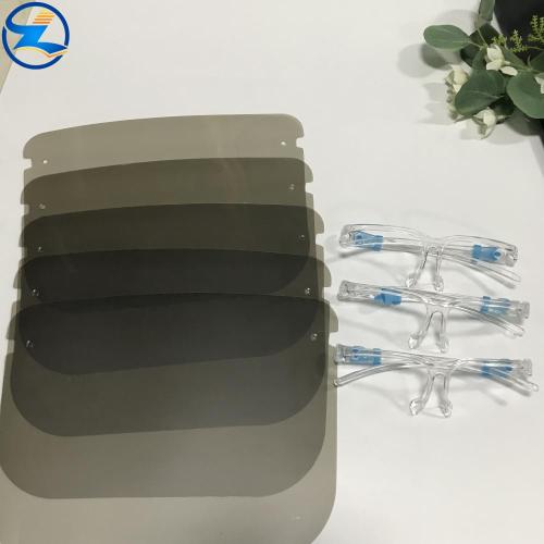 Anti-fog clear rigid PLA pet face shield