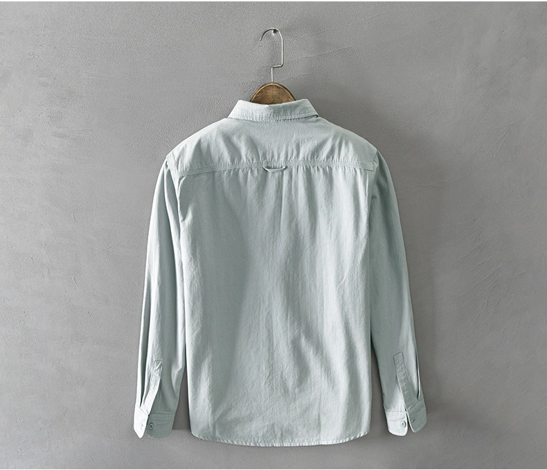 Spring and Summer New Men's Casual Cotton Long-Sleeved Jacket