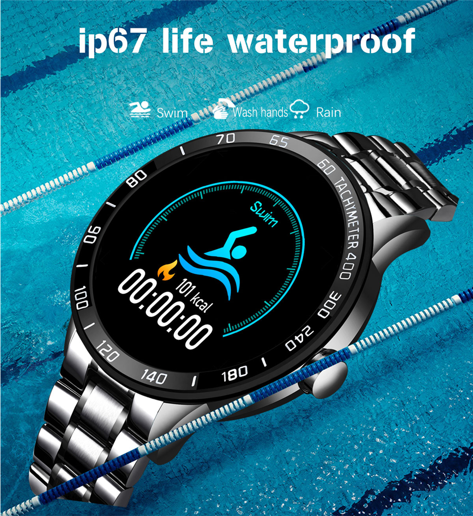 Lige BW0122 Luxury Heart Rate Smart Watches Reminder IP67 Waterproof New Smart Phone Watch