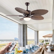 Tropical Island Ceiling Fan with Lights Outdoor Patios