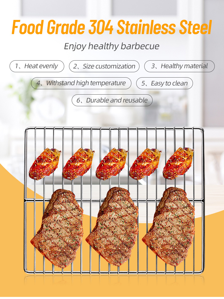 Barbecue Stainless Steel Grill Mesh