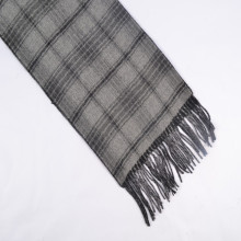 British style plaid wool scarf