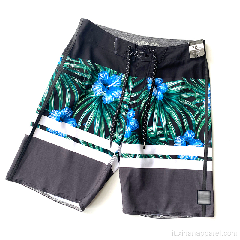 Pantaloncini da spiaggia per allenamento sportivo da uomo traspiranti all&#39;ingrosso