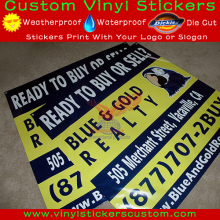 Removeable atuo car bumper sticker, static cling vinyl stickers