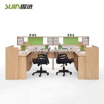 Modern melamine office partition with overhead cabinet,soundproof office partition