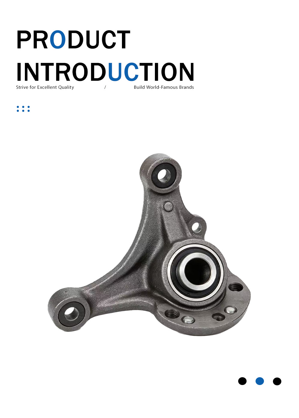 Отливка поворотного кулака из ковкого чугуна Ductile Iron Steering Knuckle Casting