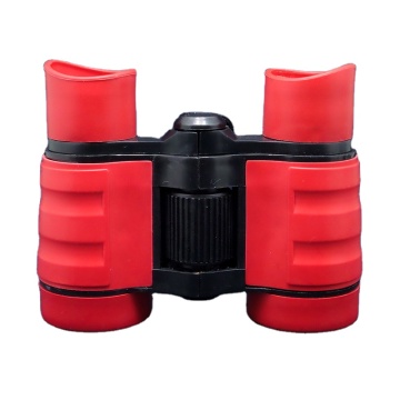 Compact Toy Binoculars for Kids - 4x30 Rubber Mini Telescope