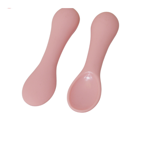 Оптовые 2PCS Pack Soft Tip Silicone Training Spoons