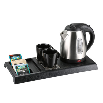 hotel room electric tea kettle tray set