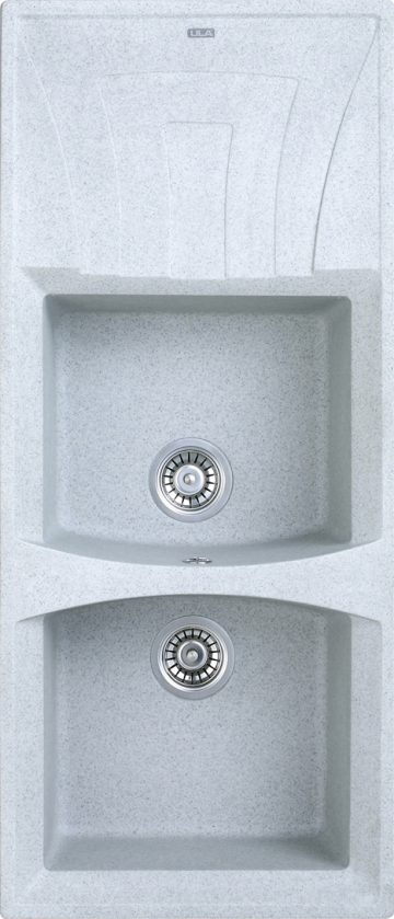 two bowl with drainer granite sinks