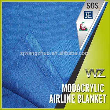 airline model yarn weaved jacquard blanket fire retardant 100% modacrylic
