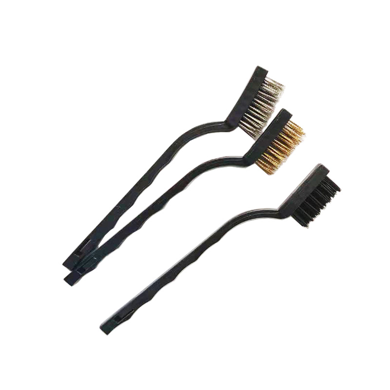 Mini Wire Brush Set Steel Brass Nylon Brushes Cleaning Polishing Detail Metal Rust Clean Tools