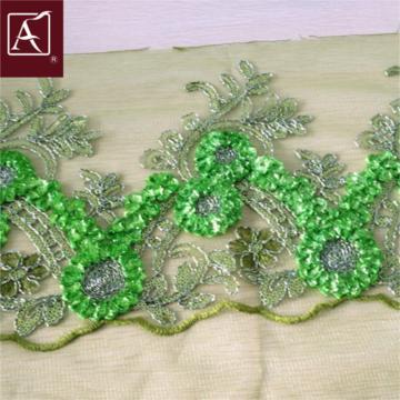 Fashion Sequin Mesh Embroidery Fabric Design