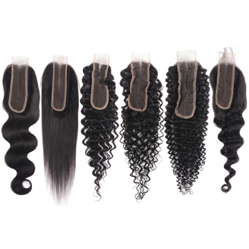 Wholesale Kim K 2x6 Swiss Lace Closure 100% Virgin Brazilian Human Hair Lace Closure Deep Middle Part Kim K Closure