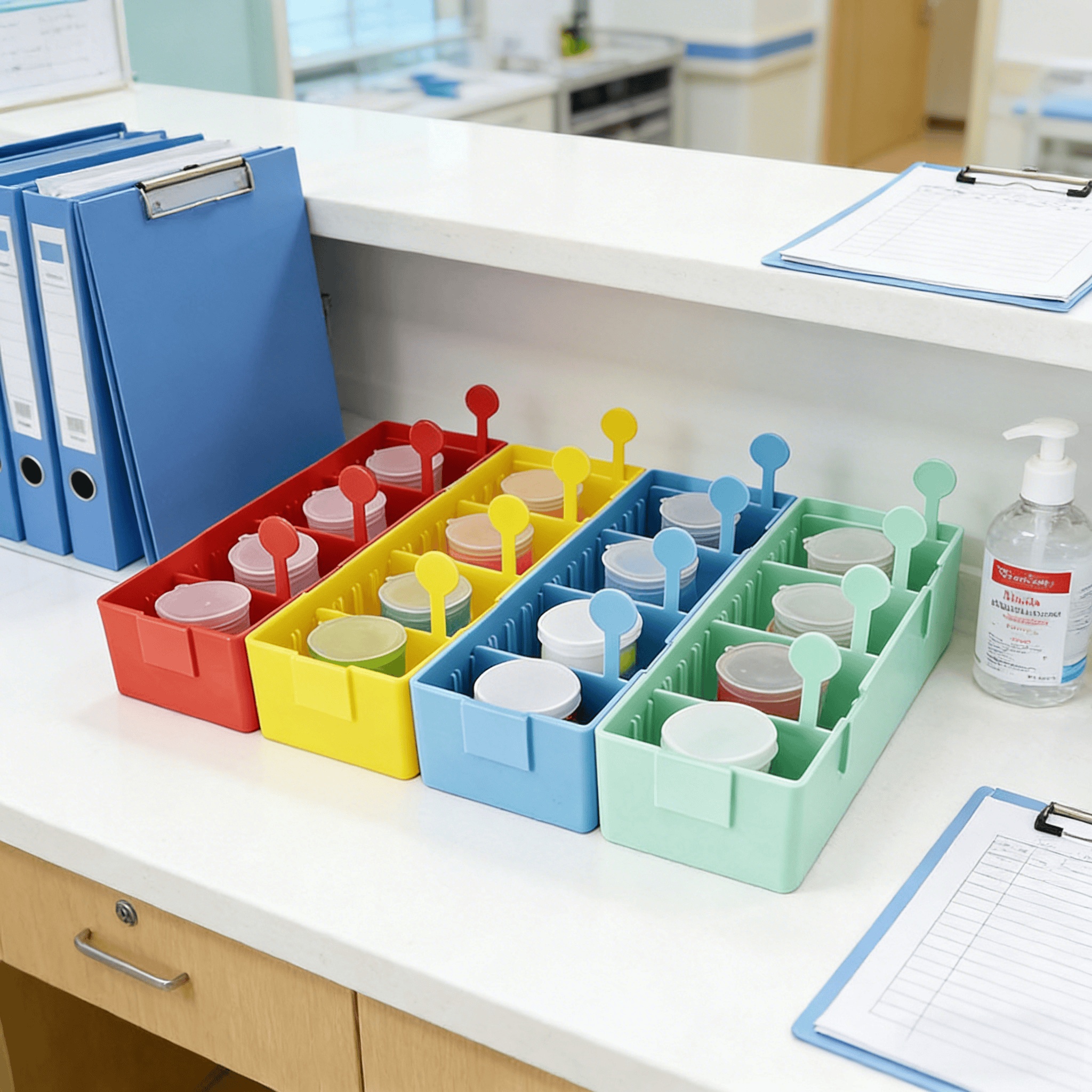 organizador de recipientes de medicamentos medicine container organizer