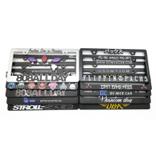 Wholesale Aluminum Plate Holders with Printed Designs and Logos for License Plates